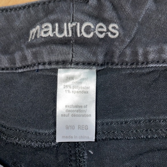 Maurices Boot Cut black jeans size 9 10 - Picture 3 of 8